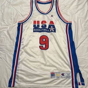 Authentic Dream Team Michael Jordan 9 Jersey size 48